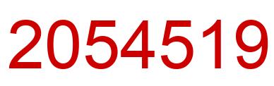 Number 2054519 red image