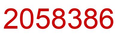 Número 2058386 imagen rojo