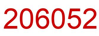 Number 206052 red image