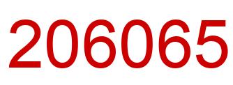 Número 206065 imagen rojo