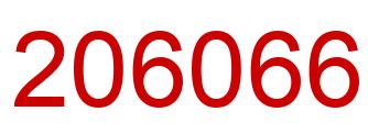 Número 206066 imagen rojo