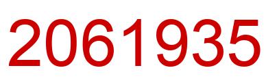Number 2061935 red image