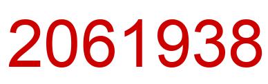 Number 2061938 red image
