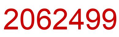 Number 2062499 red image