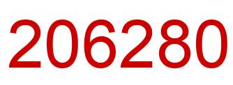 Number 206280 red image