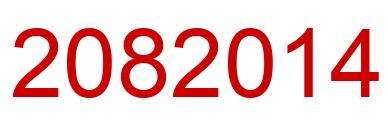 Number 2082014 red image