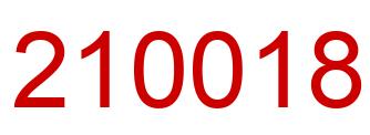 Número 210018 imagen rojo