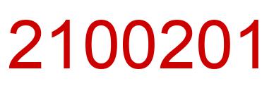 Number 2100201 red image
