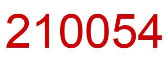 Number 210054 red image