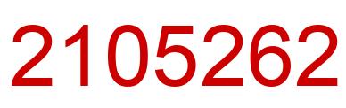 Number 2105262 red image