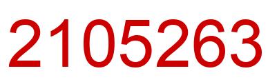 Number 2105263 red image
