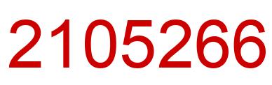 Number 2105266 red image