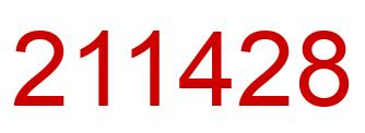 Number 211428 red image