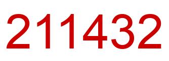 Number 211432 red image