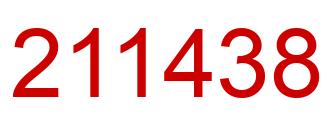 Number 211438 red image