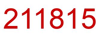 Number 211815 red image