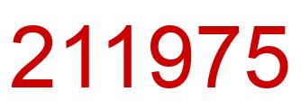 Number 211975 red image