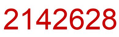 Number 2142628 red image