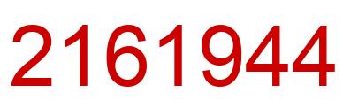 Número 2161944 imagen rojo