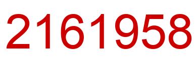 Número 2161958 imagen rojo