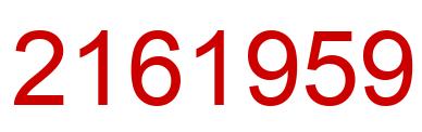 Número 2161959 imagen rojo
