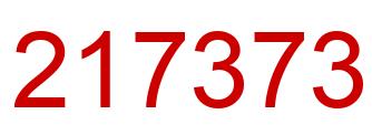 Número 217373 imagen rojo