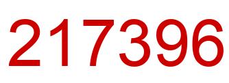 Número 217396 imagen rojo