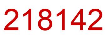 Number 218142 red image