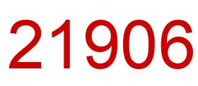 Number 21906 red image