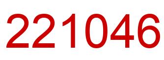 Number 221046 red image