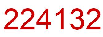 Número 224132 imagen rojo