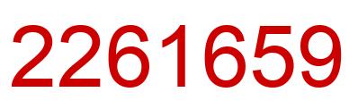Number 2261659 red image