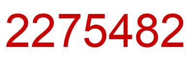Number 2275482 red image