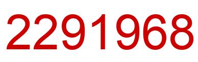 Number 2291968 red image