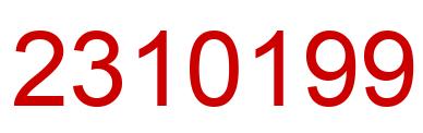 Number 2310199 red image