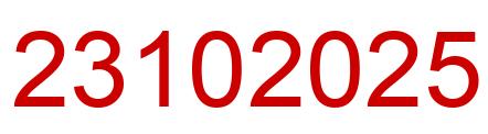 Number 23102025 red image