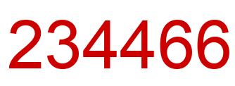 Número 234466 imagen rojo