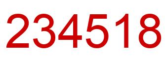 Number 234518 red image