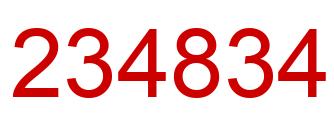 Number 234834 red image