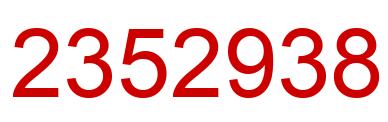 Number 2352938 red image