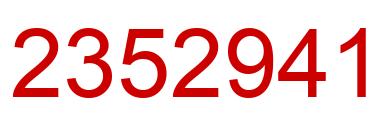 Number 2352941 red image