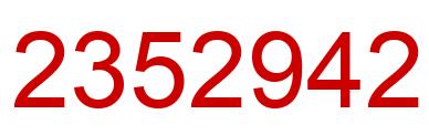 Number 2352942 red image