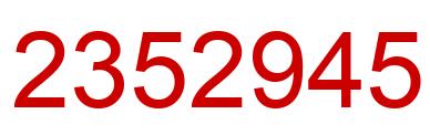 Number 2352945 red image