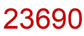 Número 23690 imagen rojo