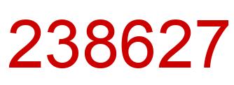 Number 238627 red image