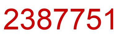 Number 2387751 red image