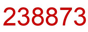 Número 238873 imagen rojo