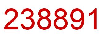 Number 238891 red image