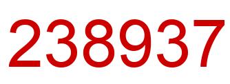 Number 238937 red image