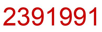 Number 2391991 red image